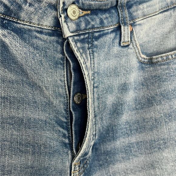 Old Navy O.G. High Rise Straight Button Fly Jeans Size 12 - Picture 5 of 11